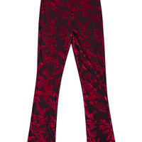 Metamorphoses Mesh Velvet Pants