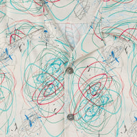 Unisex Skip's Scribbles Satin Shirt