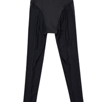 Black Mesh Cheeky Dance Leggings