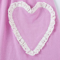 Breeze On My Genitals Linen Pink Sweetheart Dress