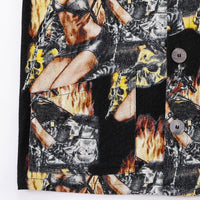 Unisex Biker Fire Chore Jacket