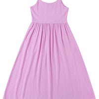Breeze On My Genitals Linen Pink Sweetheart Dress