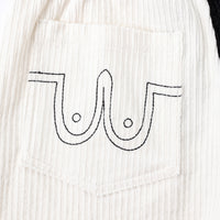 Black/White Comfort Corduroy Pants