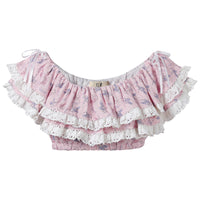 Ballet Linen Ruffle Top