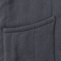 Survival Linen Quilted Jacket Charcoal