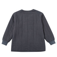 Survival Linen Quilted Jacket Charcoal