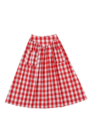 Park Skirt Red/White Gingham