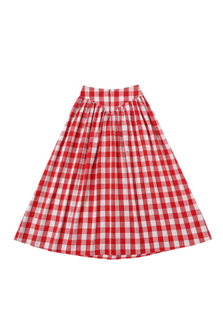 Park Skirt Red/White Gingham