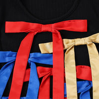 Ribbons N Bows Tencel Rib Crop Tank