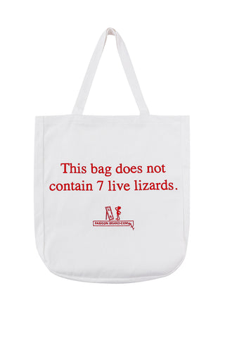 Embroidered Lizard tote Bag