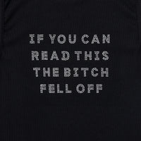 THE BITCH FELL OFF Tencel Rib Crop Tank