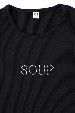 SOUP Tencel Rib Tank Black