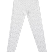 White Lace Thong Leggings