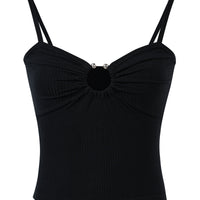 Septum Ring Tencel RIb Cami Black