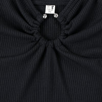 Septum Ring Tencel RIb Cami Black