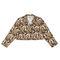 Mona Linen Crop Jacket