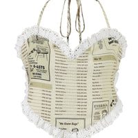 Yellow Pages Valentine Halter Top