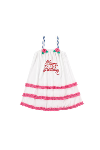 Frosted Cake Dress 'Happy Birthday'