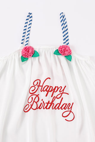 Frosted Cake Dress 'Happy Birthday'