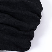 Puff Sleeve Farm Chores Dress Black