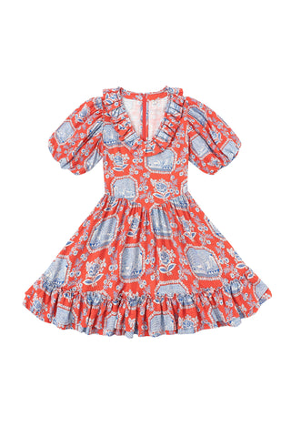 Soft Linen Ruffle Mini Dress French Sex