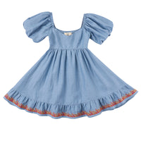 Strega Nona Flaming Linen Mini Dress