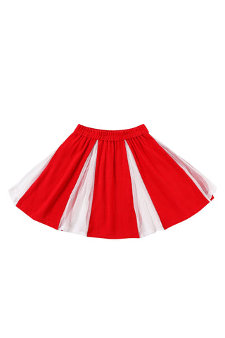 Cheer Skirt Soft Linen and Sheer Silk