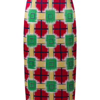 Jumbo Plaid Accordion Skirt