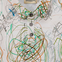 Skip's Scribbles Crop Polo