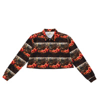 Unisex SEXY MAX Printed Crop Polo