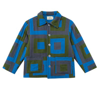Unisex Illusions Linen Quilted Patch Jacket