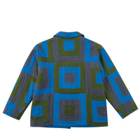 Unisex Illusions Linen Quilted Patch Jacket