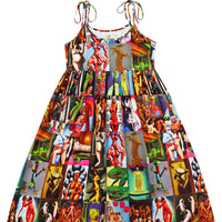 Breeze on my Genitals Dress Linen AI COLLAGE