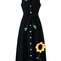 Ms. Honey Daisy Maxi Dress Black