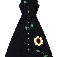 Ms. Honey Daisy Maxi Dress Black