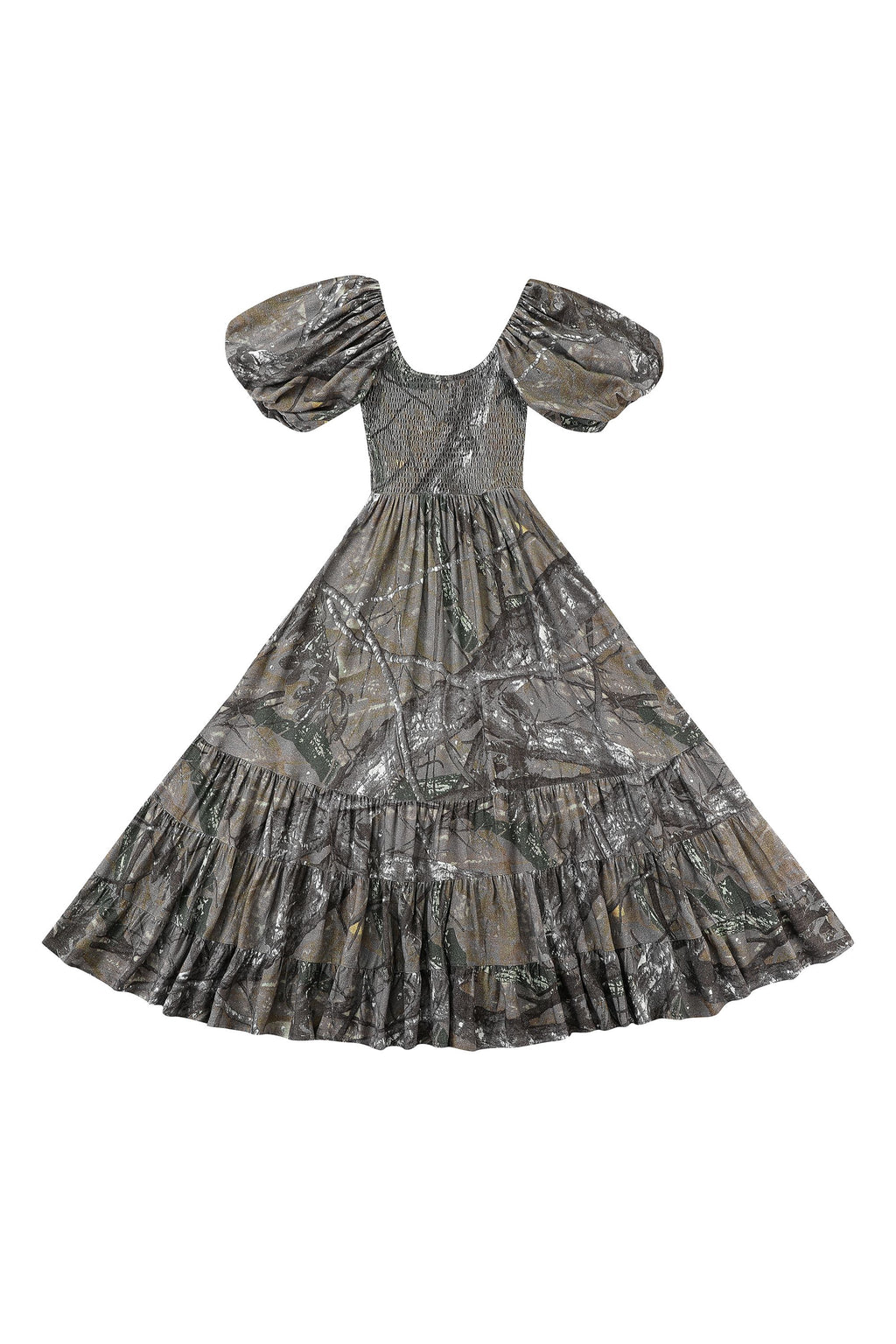 Picnic Gown Soft Linen Forest Camo 1X/2X / Forest Camo