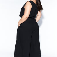 Black Void Cotton Vest and Pants Set