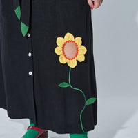 Ms. Honey Daisy Maxi Dress Black