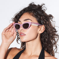 Cat Eye Teeth Sunglasses Pink