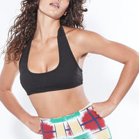 Yoga Halter Bra Top Black