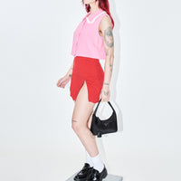 SUMMER LOVE linen Tank Pink