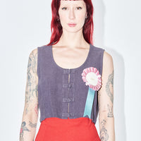 2nd Place Linen Crop Tank
