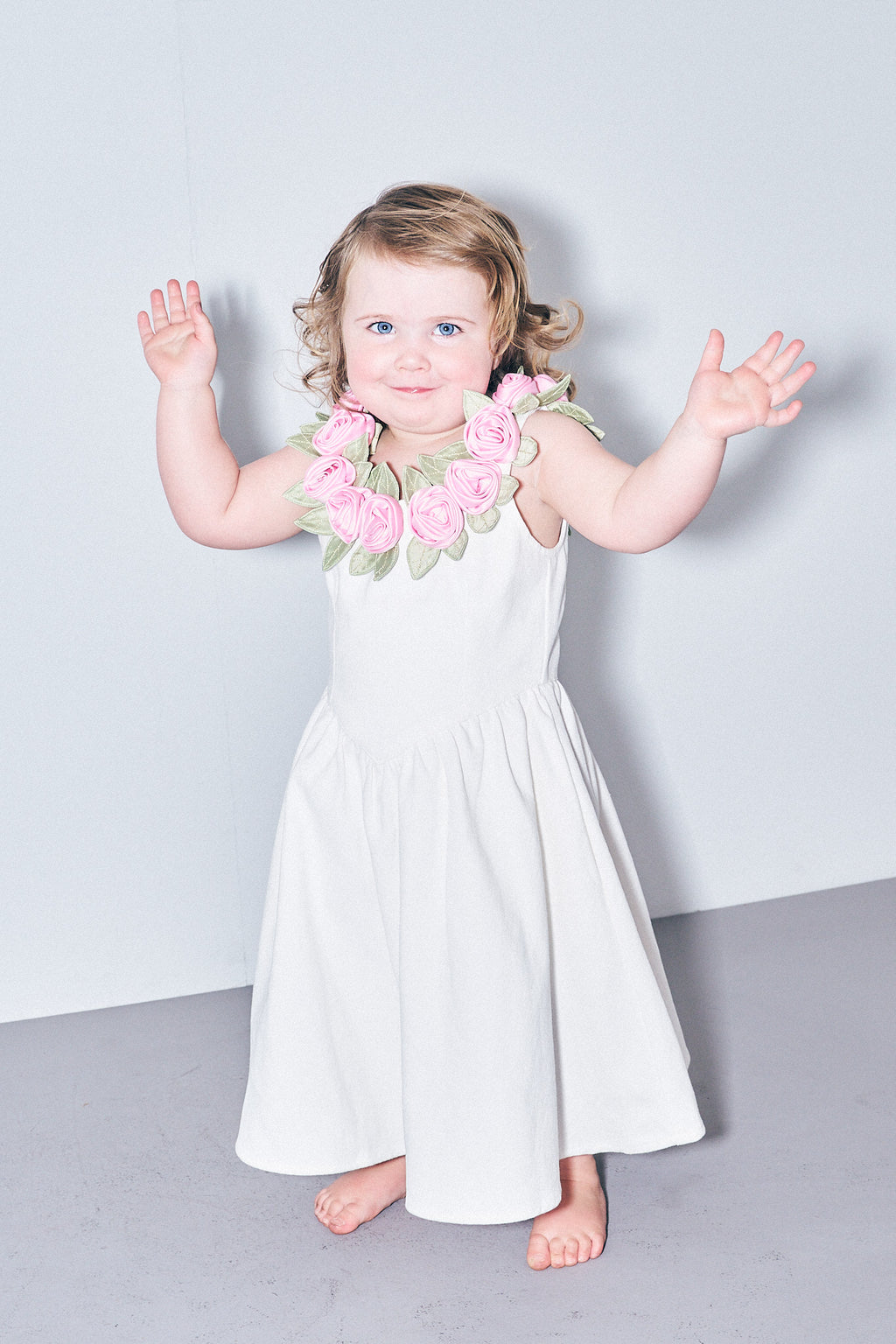Flower Girl Dress Pink/White – Fashion Brand Company