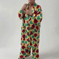 Unisex Jumbo Plaid Jumbo Linen Blazer