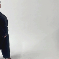 End of the world Black Linen Wide leg Trousers