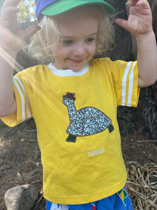 Turtle Kids Tee Yellow