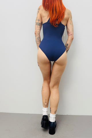 SAMPLE #592 - S Navy Sporty Swimsuit