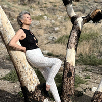 White Lace Thong Leggings