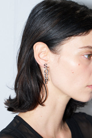 Sterling Silver SOUP Dangle Earring