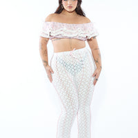 Ballet Linen Ruffle Top